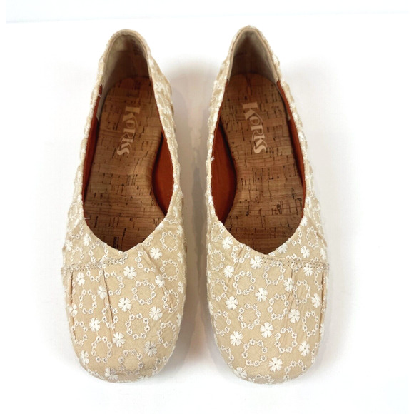 Kork's Womens Palmer Embroidered Ballet Flats Size 7M Floral Comfort CottageCore - Picture 5 of 9